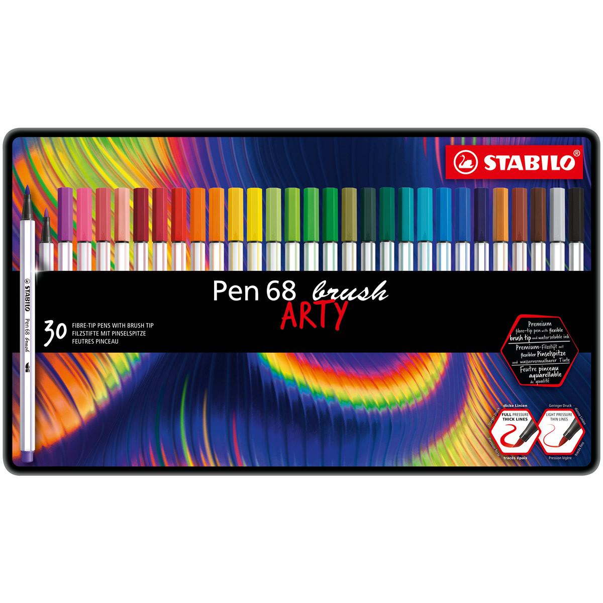 Premium felt-tip pen STABILO Pen 68 MAX - pack of 18 ARTY