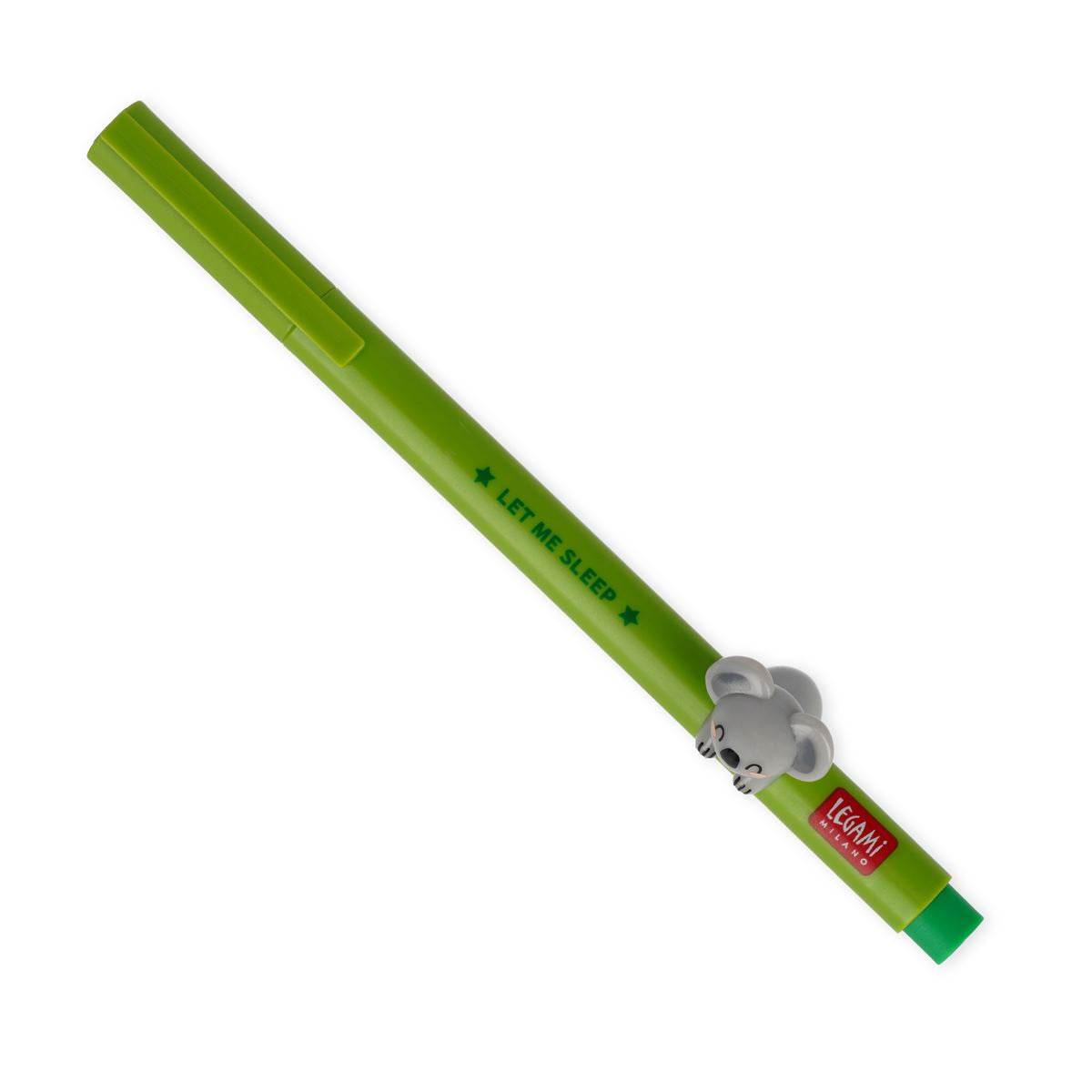 Legami Lovely Friends Green Gel Pen - Koala Bear