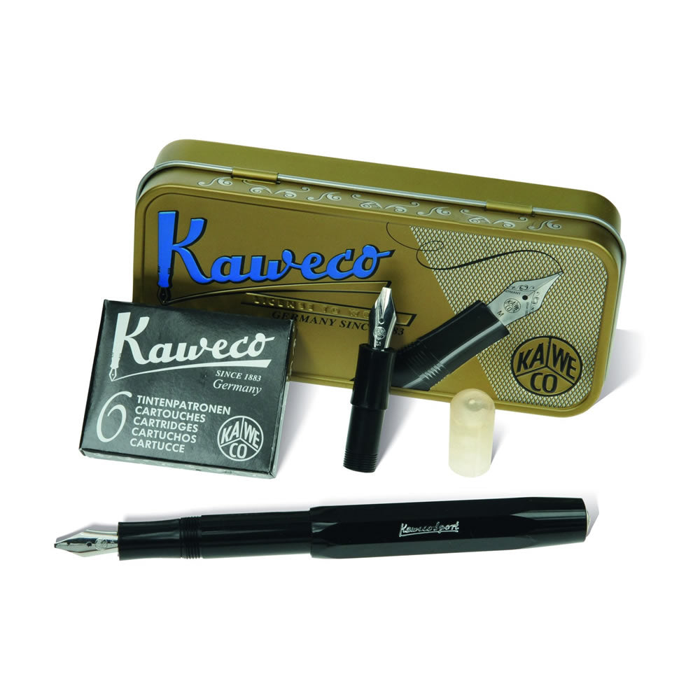 Kaweco Skyline Classic Sport Calligraphy Fountain Pen Black - 1.5