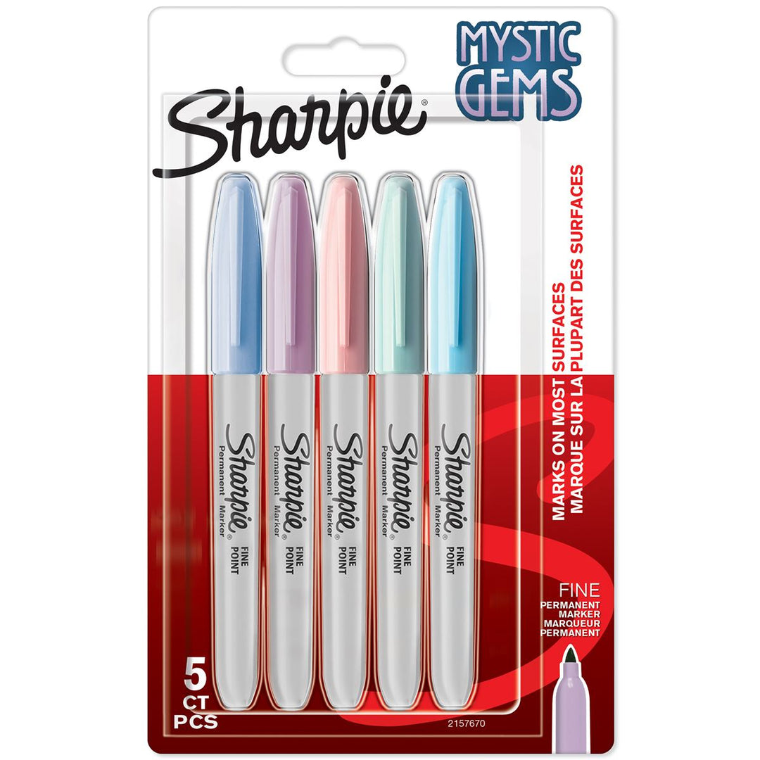 Sharpie Permanent Markers Special Edition Mystic Gems Pack of 5