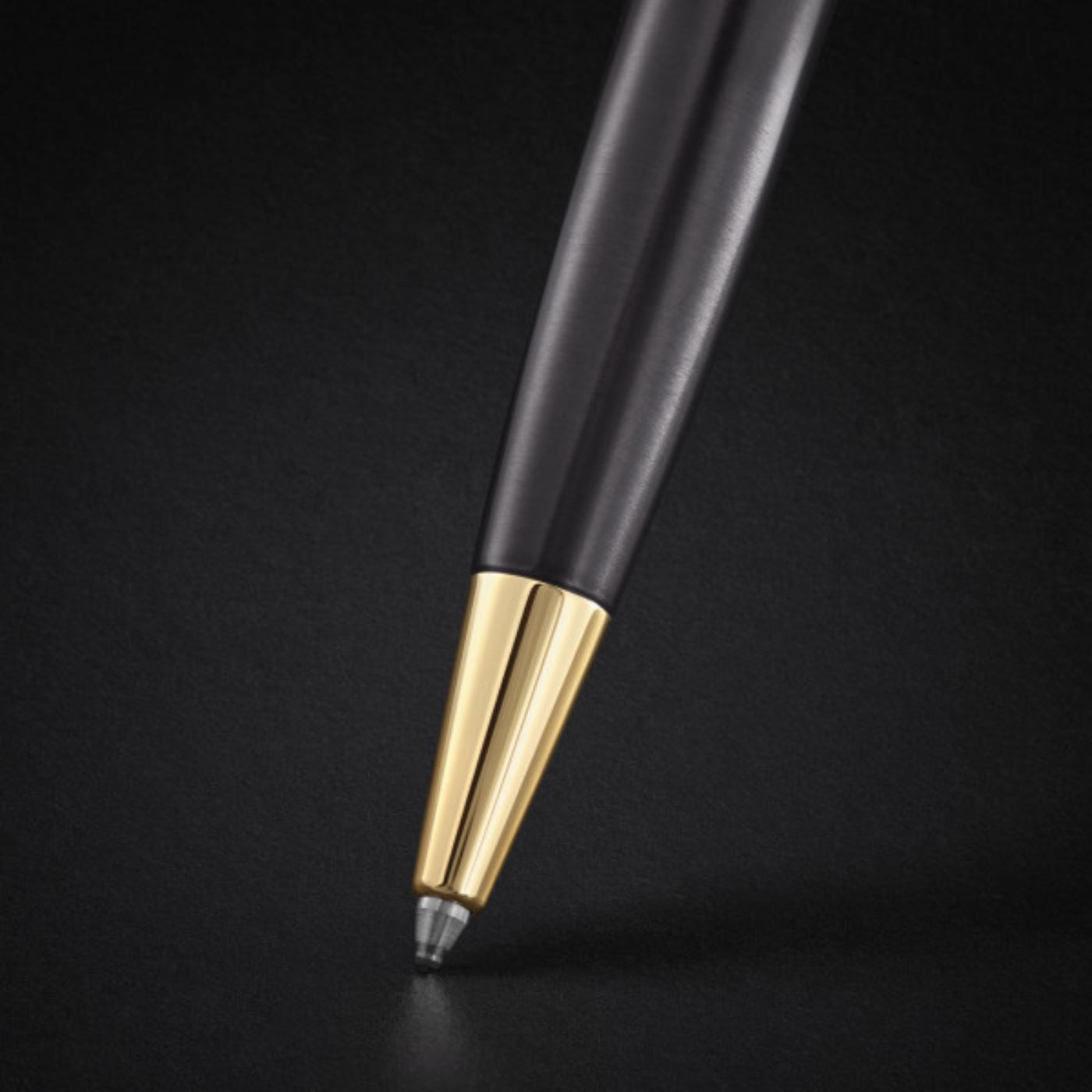 Parker Sonnet Grey Gold Trim Ballpoint Pen