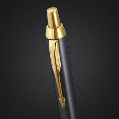 Parker Ingenuity Grey Gold Trim Ballpoint Pen