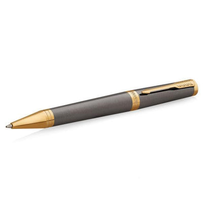 Parker Ingenuity Grey Gold Trim Ballpoint Pen