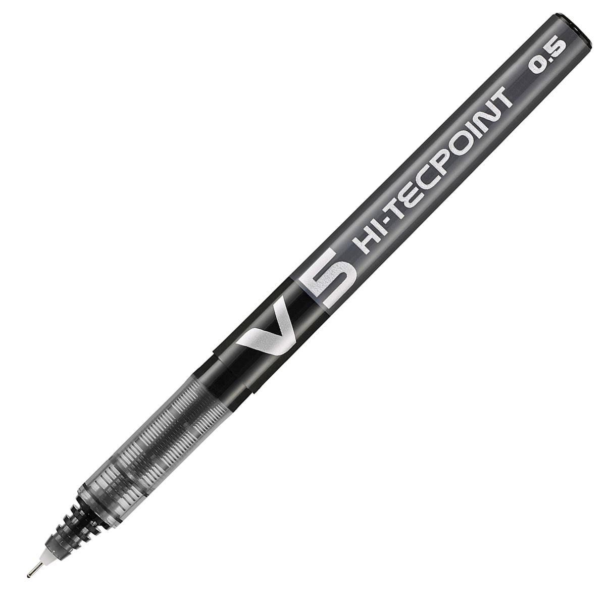 Pilot V5 Liquid Ink Hi-Tecpoint Rollerball - Black