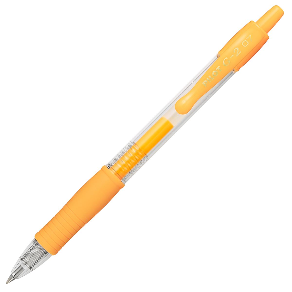 Pilot G-207 Neon Retractable Gel Rollerball - Neon Apricot Orange