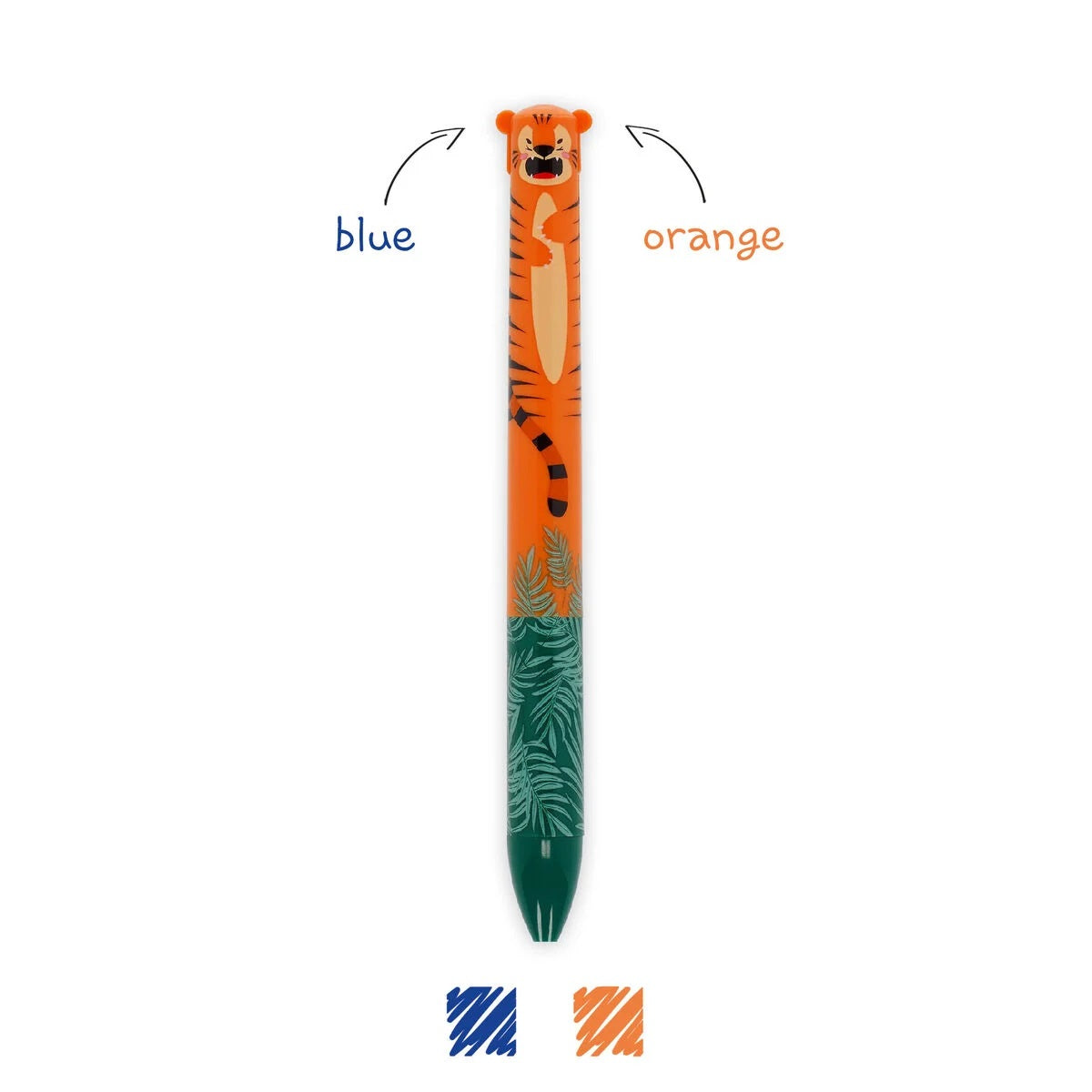 Legami Two-Colour Ballpoint Pen - Tiger