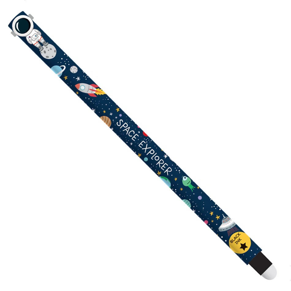 Legami Black Erasable Gel Pen - Astronaut