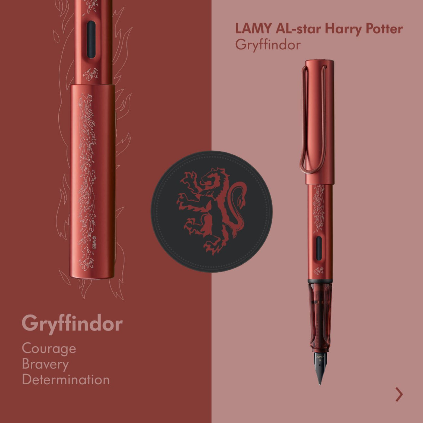 Lamy AL-Star Red Gryffindor Harry Potter Fountain Pen - 2024 Limited Edition