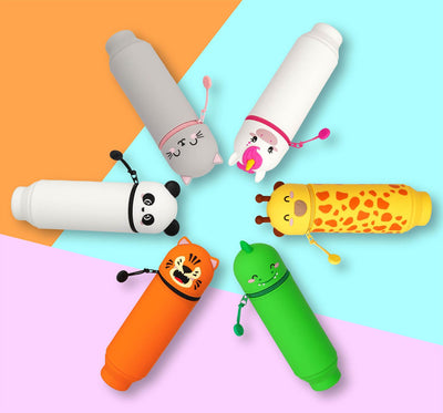 Legami Kawaii 2 in 1 Soft Silicone Pencil Case - Dinosaur