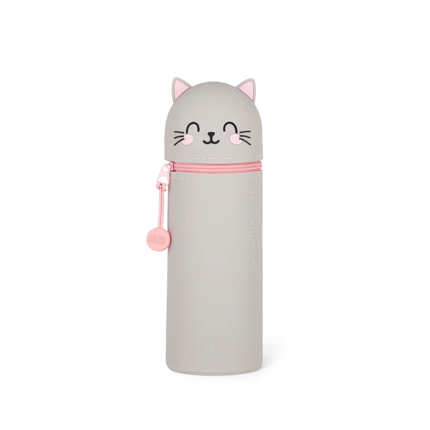 Legami Kawaii 2 in 1 Soft Silicone Pencil Case - Kitty 2