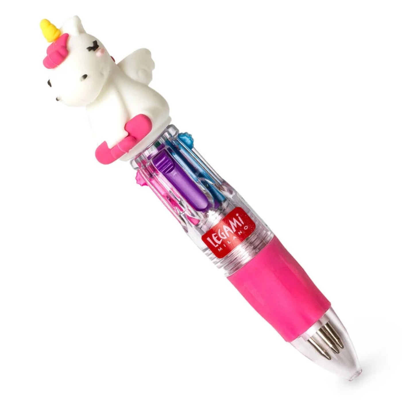 Legami Mini 4-Colour Magic Ballpoint Pen - Unicorn