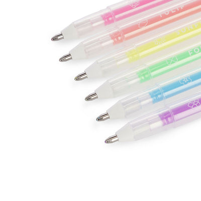 Legami Set of 6 Mini Gel Pens - Spring is in the Air Pastel Colours