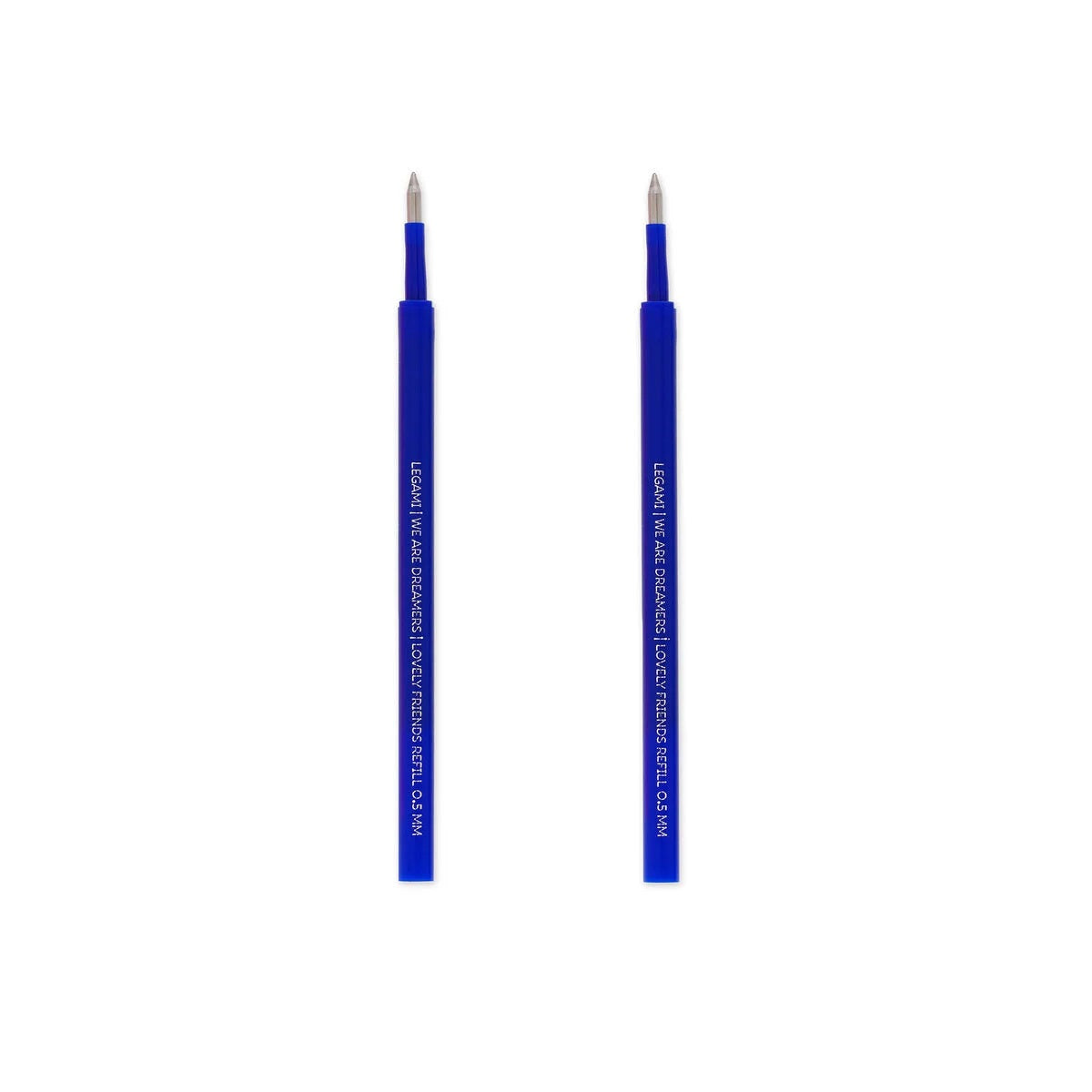 Legami Erasable Lovely Friends Gel Pen Refills - 2 Pack - Blue