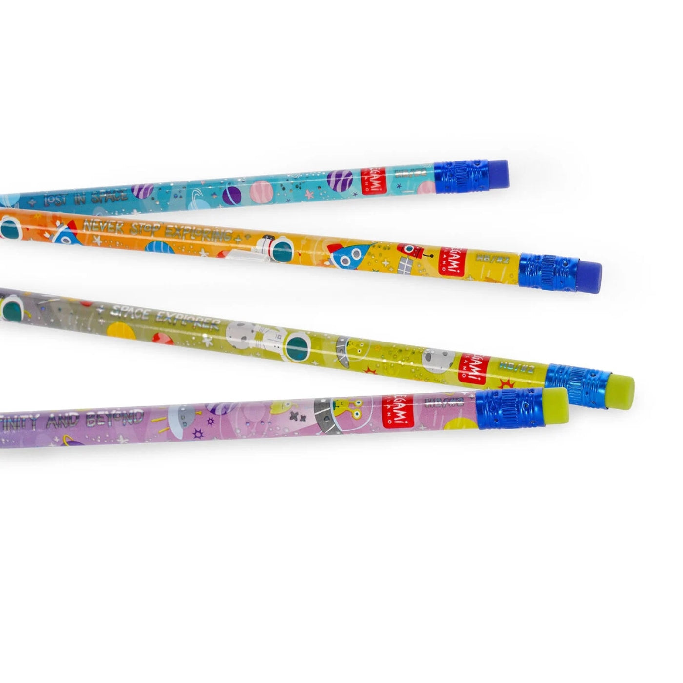 Legami’s Space Set of 4 Scented HB Graphite Pencils - Smelling Good!