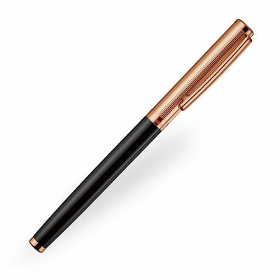 Otto Hutt Design 01 - Pinstripe Black & Rose Gold Fountain Pen (Medium)