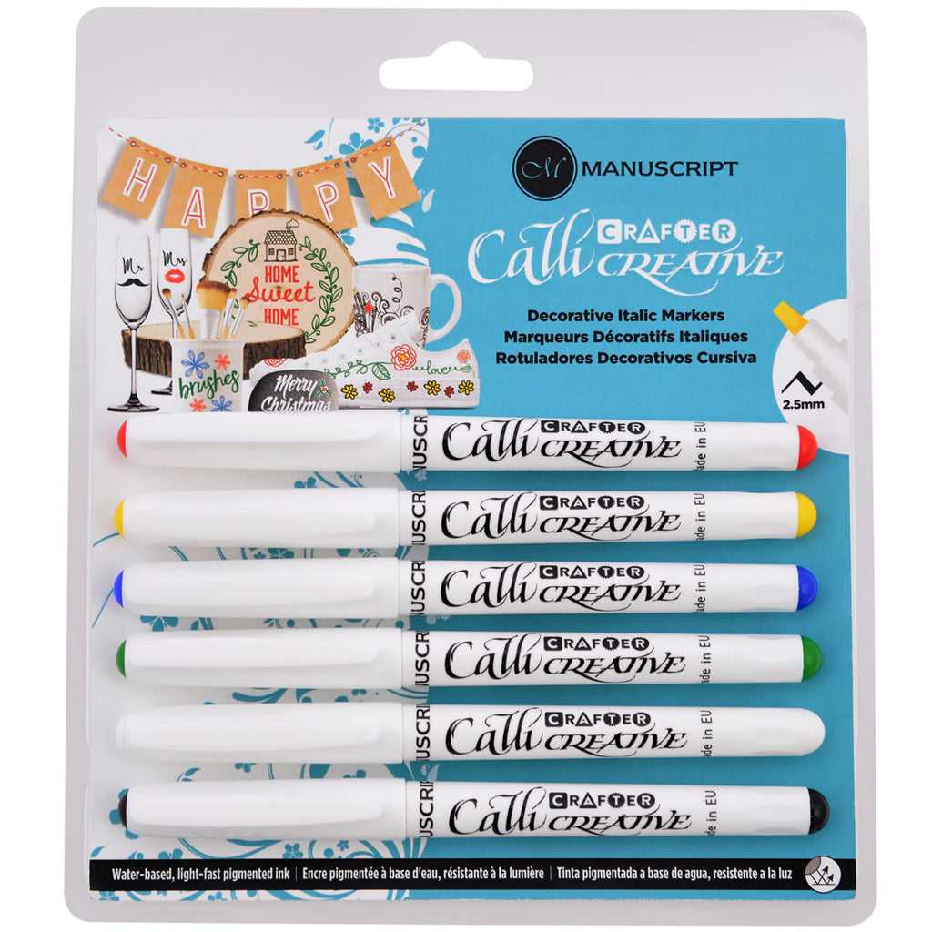 Manuscript CalliCreative Italic Calligraphy Marker Set 12 Colors